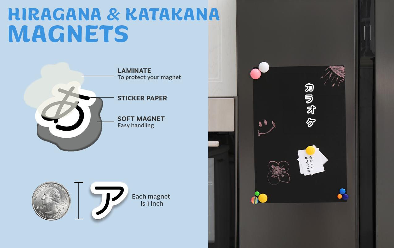 ⭐️ NEW! ⭐️ Hiragana & Katakana Magnets
