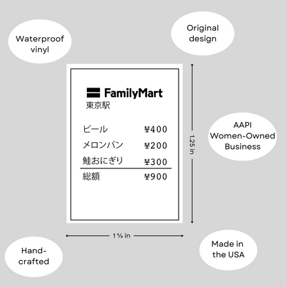 Japan Traveling Tickets Sticker Set