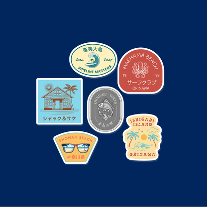Nippon Beachside Sticker Set