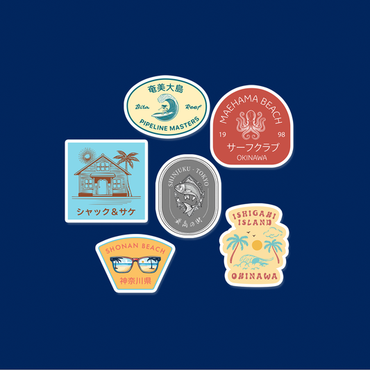 Nippon Beachside Sticker Set
